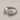 Split Buttress Open Ring, product photo, polished silver