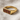 Stripe Bar Signet Ring, gold vermeil, front view product photo