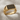 Black Stripe Bar Signet Ring, gold vermeil, angled product photo