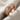 Chevron Groove Ring, rose gold plated, studio product photo