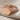 Chevron cushion signet ring, rose gold, product photo
