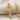 Wheat Chevron Cross Pendant, gold vermeil, front product photo
