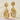 Ivy Baroque Scroll Drop Earring, gold vermeil, product photo