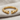 Open Pyramid Ring, gold vermeil, front product view