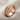 Wheat Leaf Chevron Ring, rose gold, front view product photo