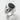 Hannya Onyx Shoulder Ring, polished silver product photo
