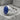 Lapis Urartian Griffin Ring, polished silver, front view