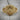 Saddle Rosette Fan Ring, gold vermeil, front product view