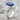 Lapis Byzantine Acanthus Ring, polished silver, studio view