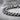 Barley Taper Link Bracelet, oxidized silver, close-up of textured taper links