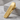 Herringbone Panel Tie Clip Accessory, gold vermeil, angled product photo
