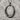 Open Orbit Pendant, black rhodium plated variant front view