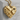 Riven Ember Heart Pendant, gold vermeil, product photo