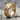 Oblique Ember Band Ring in gold vermeil finish, product photo