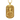 Gold vermeil Saint John the Warrior pendant dog tag style with sun ray background and Cyrillic text details