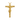Gold vermeil Mary crucifix pendant with detailed wood texture displayed on black slate background