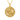 Gold vermeil Crown of Thorns pendant featuring detailed Jesus profile on texture black charcoal background