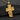 Sleek black finish Jesus cross pendant with a Christ profile design, highlighting a modern religious jewelry style.