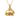 14K gold vermeil rabbit pendant featuring realistic fur texture on dark wood background