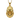 Gold vermeil over silver gorilla pendant hanging against a blurred forest background showing detailed fur texture
