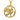Gold vermeil griffin pendant featuring detailed eagle and lion characteristics on a textured wood background