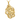 Gold vermeil comedy tragedy pendant featuring intertwined theatrical masks on dark wood background