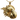 Gold vermeil horse head pendant with flowing mane texture displayed on tree bark background