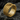 Luxury 14K gold plated coiled snake ring with realistic serpentine design and sparkling eyes displayed on dark rock
