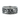 Front view of 925 sterling silver thorn band ring showcasing deep oxidized stippled background on a white surface