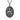 Front view of 925 sterling silver Saint Francis pendant featuring detailed wolf and bird motifs on a light background