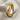 Split twisted ring, gold vermeil, angled three-quarter view