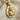 Virgo Maiden Zodiac Pendant, gold vermeil, angled perspective with chain