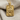 Two Headed Queen of Spades Pendant, gold vermeil, front view with chain on linen