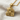 Horus Head Pendant, gold vermeil, product photo on linen fabric