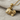 Swimming Goldfish Pendant, gold vermeil, product view on linen fabric