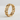 Cuban Chain Eternity Ring, gold vermeil, product photo angled view