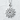 Erzgamma Star Pendant, polished silver, front product photo