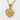 Pisces Heart Pendant in gold vermeil