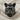 Rockstar Bulldog Ring in black rhodium plated finish, front view