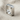 Industrial Knurled Square Ring, polished silver, angled product photo