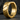 Close-up of the thick circular hoop earring showcasing the flat rectangular cross-section and metal finish