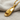 Slide Sandal Pendant, gold vermeil, front perspective view on linen