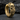 Ribcage Skull Hoop Earring, gold vermeil, angled product photo