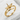 Origami Crane Ring, gold vermeil, angled product view