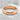 Bamboo Band Ring, rose gold, resting on concrete block display