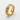 Japanese Seigaiha wave ring in gold vermeil, angled studio view