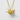 Close-up angled view of the 925 sterling silver origami crane pendant highlighting the polished gold finish