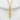 Bamboo Stalk Pendant, gold vermeil, product photo on white stone