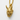 Fanged Oni Mask Pendant, gold vermeil, three-quarter angled view