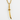 Close-up front angle of the samurai katana sword pendant highlighting the ornamental tsuba guard design